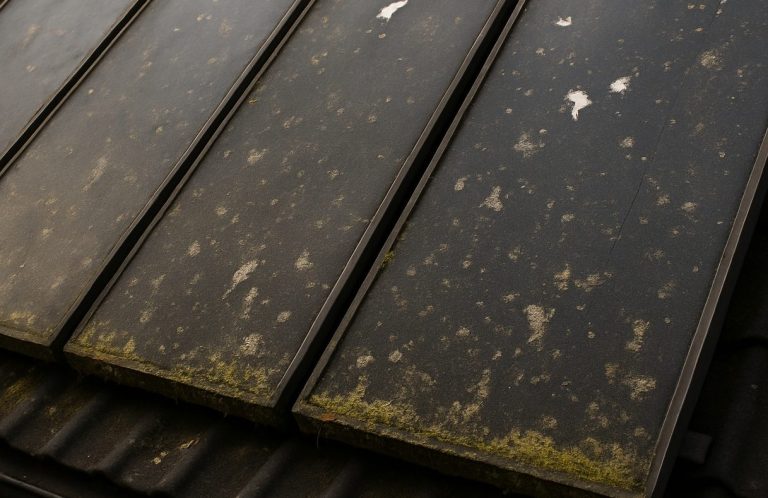 Verschmutze Solaranlage vor Reinigung